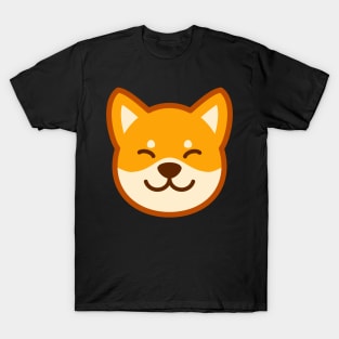 Gold Shiba: Eyes closed smile T-Shirt